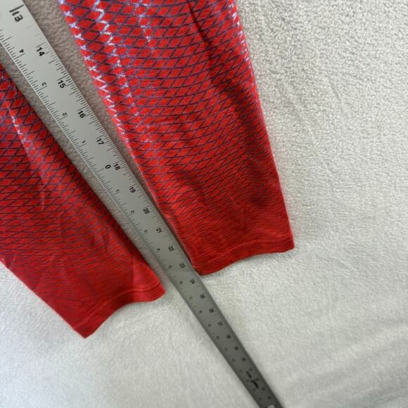 Nike Pro Compression Tights Men's XL Red Training Workout Lifting Full Length - Picture 4 of 9